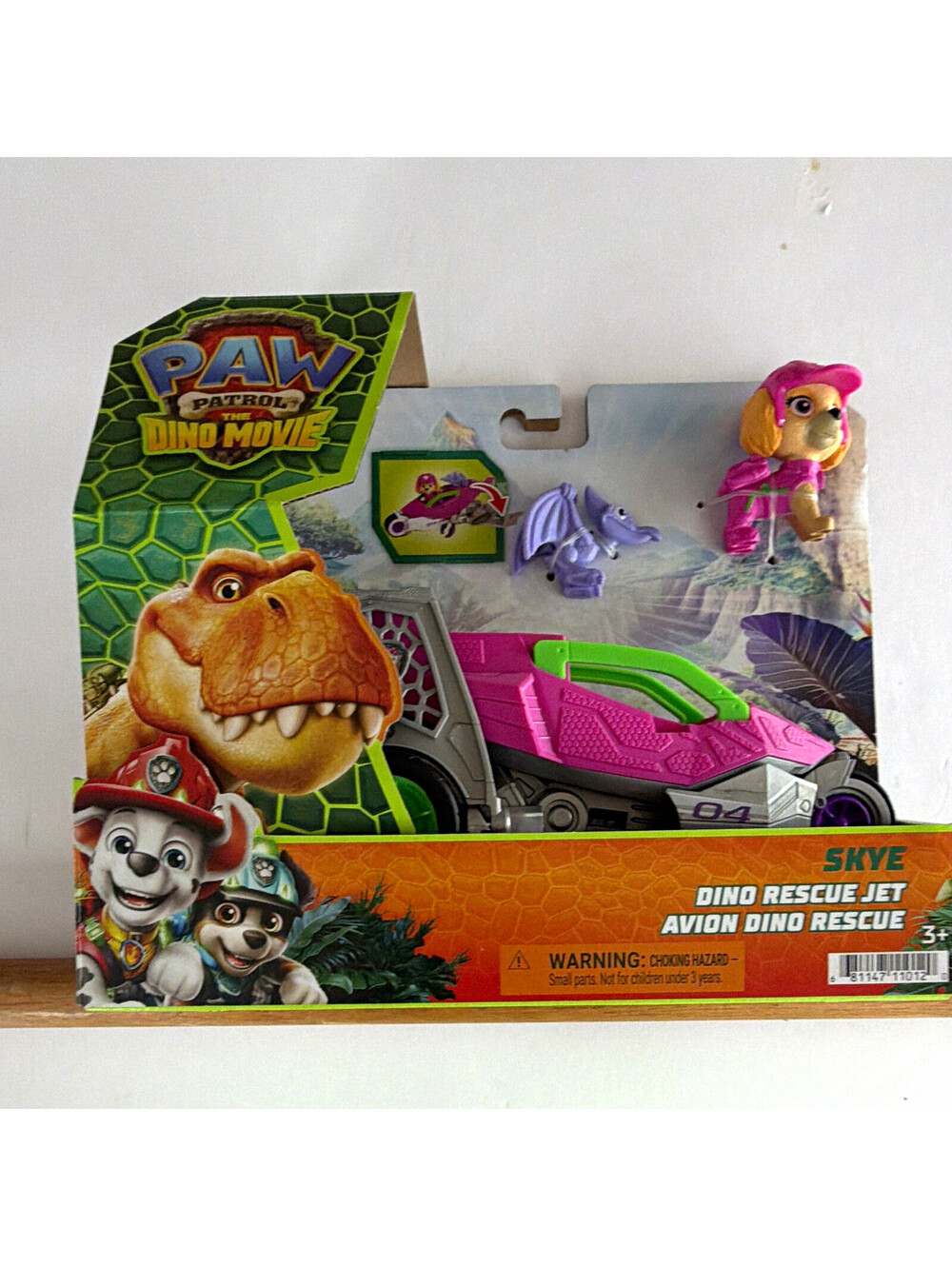 Spin Master PAW Patrol Dino Movie Skye Dino Rescue Jet Vehicle & Figure Set